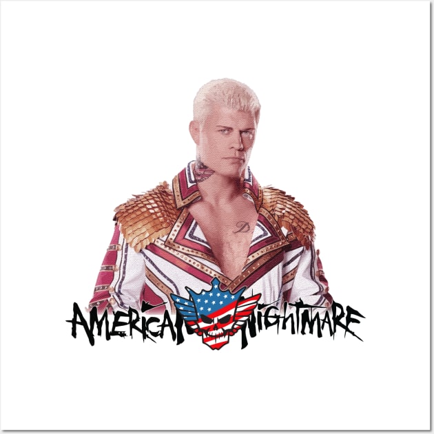 cody rhodes - american nightmare Wall Art by HocheolRyu